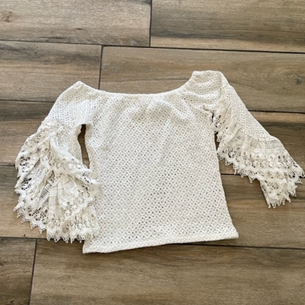 Jen’s Pirate Booty for Free People Crochet Chemical Lace Festival Top - Picture 6 of 7